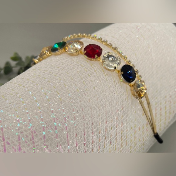 Multicolor Gemstone Hairband - Picture 3 of 5